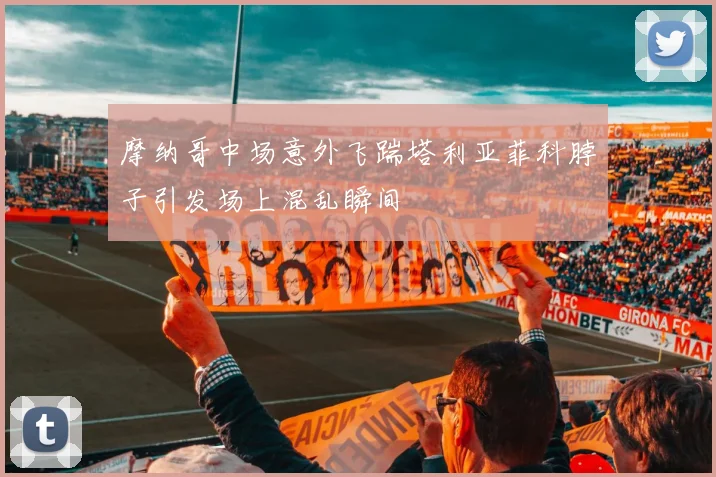 摩纳哥中场意外飞踹塔利亚菲科脖子引发场上混乱瞬间